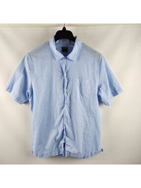 Todd Snyder Shirt Mens Large Light Blue New York S/S Casual Button Up